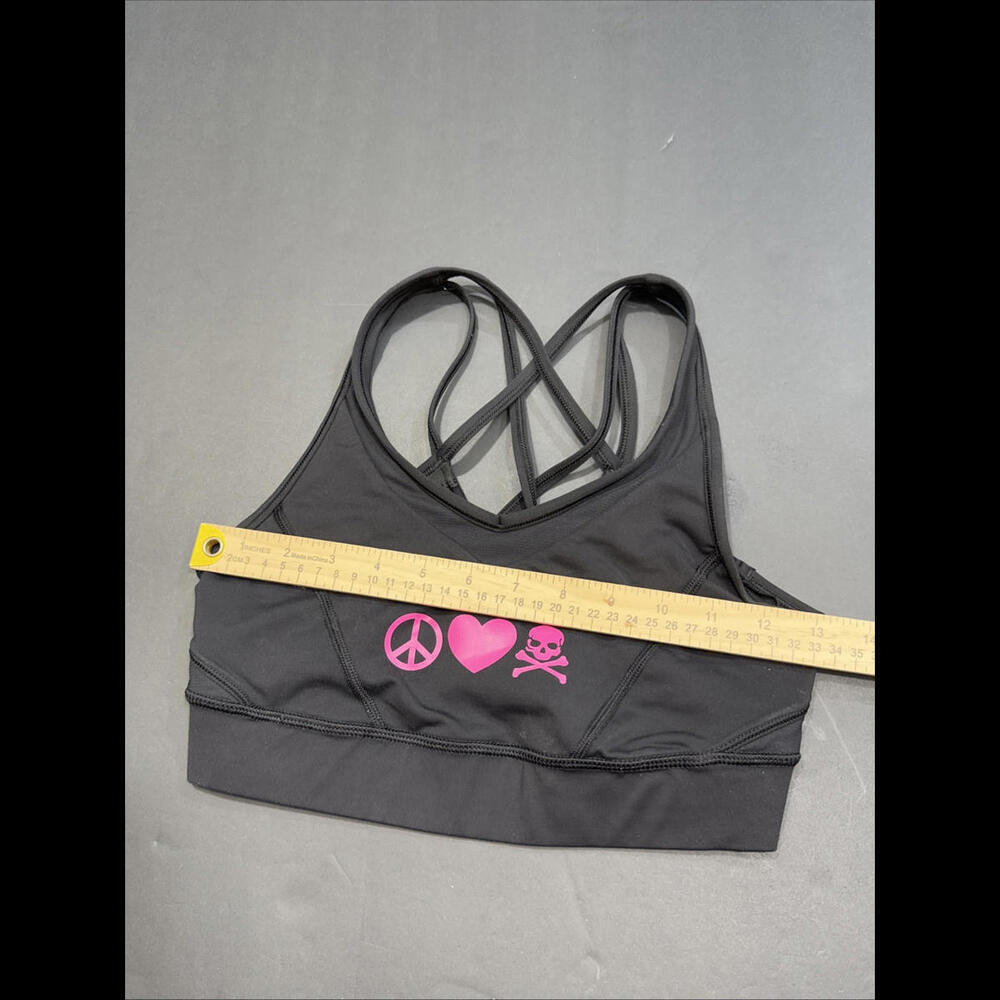 lululemon athletica Black Sports Bra with Pink Accents - Picture 3 of 8